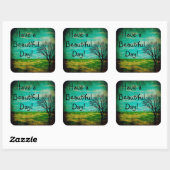 Haben Sie einen schönen Whimsical Day Sticker (Blatt)