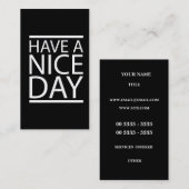 Haben Sie einen schöner Tagesentwurf Visitenkarte (Vorne/Hinten)