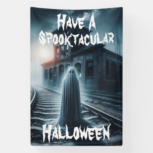 Haben Sie einen Spooktacular Halloween-Geist Banner (Vertikal)
