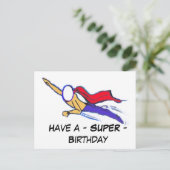 Haben Sie einen - SUPER - Geburtstag (Kust). Postk Postkarte (Stehend Vorderseite)