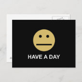 "Haben Sie einen Tag" neutrale Postkarte (Vorne/Hinten)