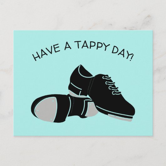 Haben Sie einen Tappy Day Stich Schuhe Postkarte (Vorderseite)