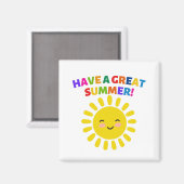 Haben Sie einen tollen Sommer Magnet (Vorderseite/Rückseite)