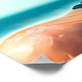 Haben Sie einen tollen Sommer | Schöne Frau am Str Poster (Ecke)