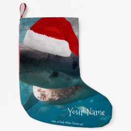 Haben Sie einen tollen Weihnachtshai Weihnachtsman Kleiner Weihnachtsstrumpf