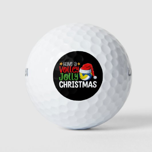 Haben Sie einen Volley Jolly Weihnachten Volleybal Golfball (Vorderseite)