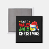 Haben Sie einen Volley Jolly Weihnachten Volleybal Magnet (Vorderseite/Rückseite)