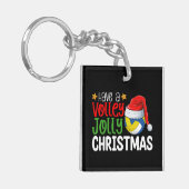 Haben Sie einen Volley Jolly Weihnachten Volleybal Schlüsselanhänger (Vorderseite links)