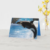 Haben Sie einen Wal eines Tages! Karte (Gelbe Blume)