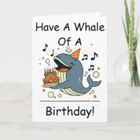 Haben Sie einen Wal von einem Geburtstag singenden