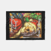 Haben Sie einen Weihnachtsfeiertag in Garcia Fleecedecke (Vorderseite (Horizontal))