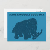 Haben Sie einen Wolle Good Day Blue Mammoth Postkarte (Vorne/Hinten)
