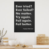 Haben Sie es jemals versucht? Haben Sie schon vers Poster (Küche)