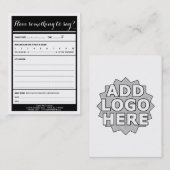 haben Sie etwas, Logokommentarkarte zu sagen Visitenkarte (Vorne/Hinten)