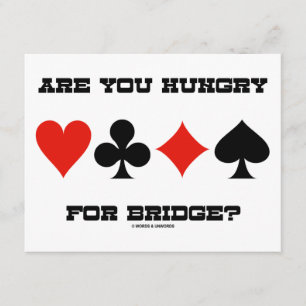 Haben Sie für Brücke Hunger? (Vier kardieren Einladung