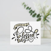 Haben Sie gesegnet Postkarte (Stehend Vorderseite)