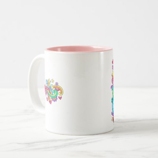 HABEN Sie GLAUBE psychedelisches Groovy Zweifarbige Tasse (Vorderseite Links)