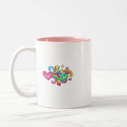 HABEN Sie GLAUBE psychedelisches Groovy Zweifarbige Tasse (Links)