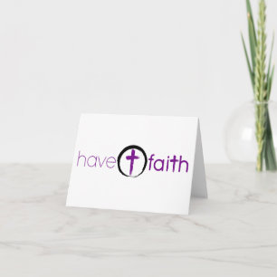 Haben Sie Glauben Notecard, das mit Kreis-Kreuz Karte