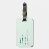 Haben Sie Glück Retro Typografie Gepäckanhänger (Rückseite vertikal)