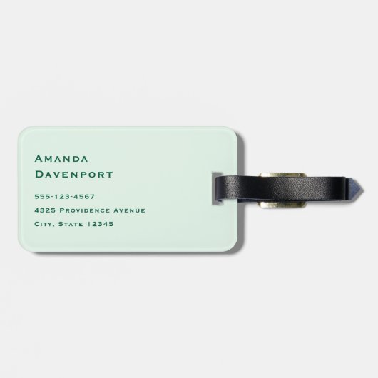 Haben Sie Glück Retro Typografie Gepäckanhänger (Rückseite horizontal)