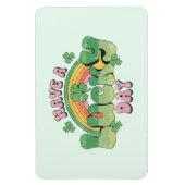 Haben Sie Glück Retro Typografie Magnet (Vertikal)