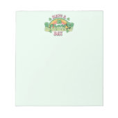 Haben Sie Glück Retro Typografie Notizblock (Vorderseite)