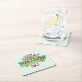 Haben Sie Glück Retro Typografie Rechteckiger Pappuntersetzer (Vor Ort)