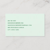 Haben Sie Glück Retro Typografie Visitenkarte (Rückseite)