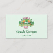 Haben Sie Glück Retro Typografie Visitenkarte (Vorderseite)