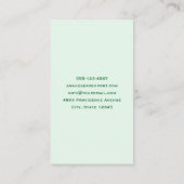 Haben Sie Glück Retro Typografie Visitenkarte (Rückseite)