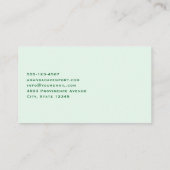 Haben Sie Glück Retro Typografie Visitenkarte (Rückseite)