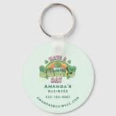 Haben Sie Glück Retro Typografy Business Schlüsselanhänger (Vorderseite)