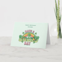 Haben Sie Glück Tag Retro Typografie Geburtstag
