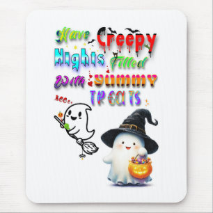 Haben Sie gruselige Nächte voller leckerer Leckere Mousepad