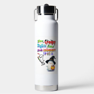 Haben Sie gruselige Nächte voller leckerer Leckere Trinkflasche