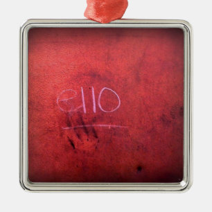 Haben sie Hallo gemein? Ornament Aus Metall