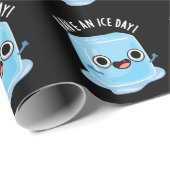 Haben Sie Ice Day Funny Ice Cube Pub Dark BG Geschenkpapier (Rolleneckpunkt)