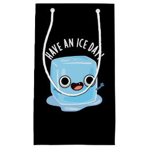 Haben Sie Ice Day Funny Ice Cube Pub Dark BG Kleine Geschenktüte