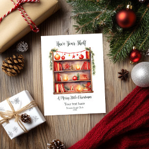 Haben Sie Ihr Regal ein frohes Weihnachtsfest Feiertagskarte