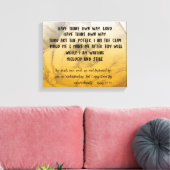 Haben Sie Ihre eigene Art Hymn mit Bibelverse Leinwanddruck (Insitu (Wohnzimmer))