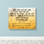 Haben Sie Ihre eigene Art Hymn mit Bibelverse Leinwanddruck (Insitu (Holzboden))