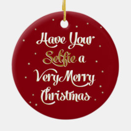 Haben Sie Ihre "Selfie" frohe Weihnachtsschmuck Re