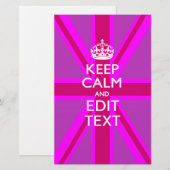 Haben Sie Ihren Behalten Text auf rosa Ummantelung Briefpapier (Vorne/Hinten)