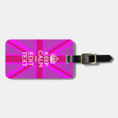 Haben Sie Ihren Behalten Text auf rosa Ummantelung Gepäckanhänger (Vorderseite horizontal)