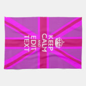 Haben Sie Ihren Behalten Text auf rosa Ummantelung Geschirrtuch (Horizontal)