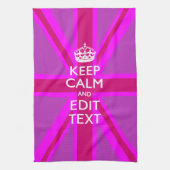 Haben Sie Ihren Behalten Text auf rosa Ummantelung Geschirrtuch (Vertikal)