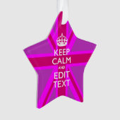 Haben Sie Ihren Behalten Text auf rosa Ummantelung Ornament (Vorderseite)