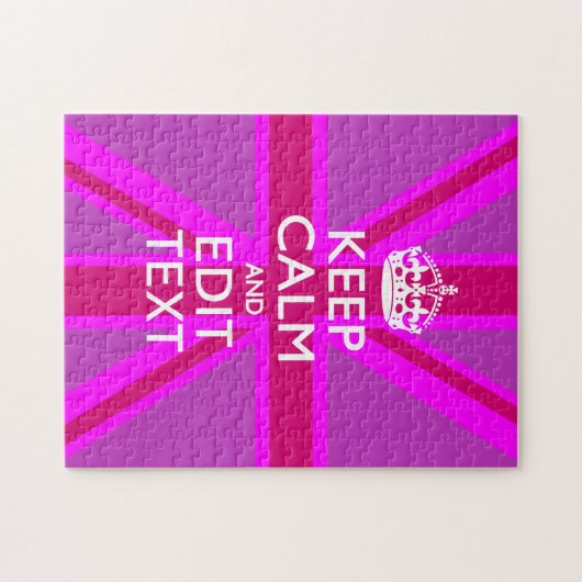 Haben Sie Ihren Behalten Text auf rosa Ummantelung Puzzle (Horizontal)