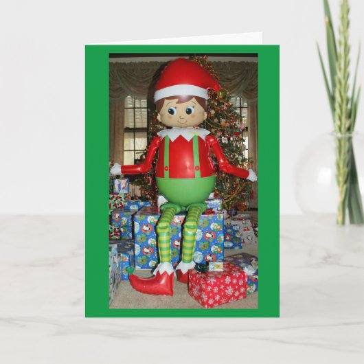 Haben Sie Ihren Elf ein fröhliches kleines Weihnac Karte (Vorderseite)